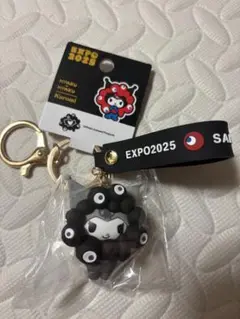 大阪・関西万博　会場限定　黒ミャクミャク　なりきりキーホルダー クロミ