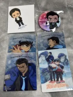 【7/15までの出品】名探偵コナン リアル脱出ゲーム 缶バッジ ステッカー