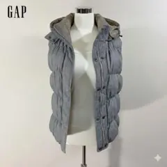 Gap 4WAY リバーシブル 着脱フード ウール ダウン ダウンベスト