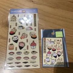 ちいかわ寿司 クリアシール スマホに貼れるサイズのステッカー お寿司なみんな