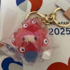 サンリオ　ミャクミャクなりきり立体マスコット マイメロディ　クリアカラー