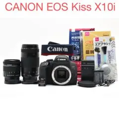 Canon Kiss X10 ダブルレンズ 手振れ補正 スマホ転送 4K動画 - メルカリ