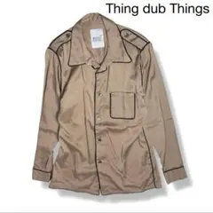 Thing dub Things｜エポレットショルダーシャツ2モード綺麗めシャツ