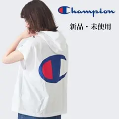 Champion ノースリーブフード付きTシャツ　(ノースリーブパーカ一）　新品のサムネイル