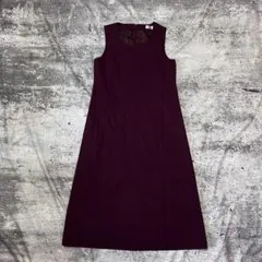 ワインレッド ノースリーブ ロングワンピース フォーマル 綺麗 体型カバー 上品