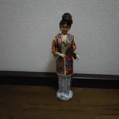有田焼 円左エ門 南蛮絵 角瓶 花瓶 高さ約21cm／インテリア・飾り壺
