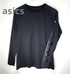 美品 asics アシックス 吸汗速乾 ドライ 長袖 ロング Tシャツ Sサイズ