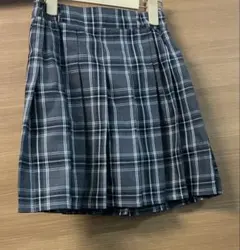 グレー系チェック プリーツスカート　150