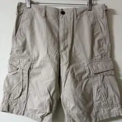 ベージュ カーゴショートパンツ