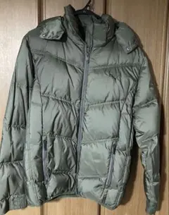 PUMA フード付きダウンジャケット Sサイズ オリーブグリーン