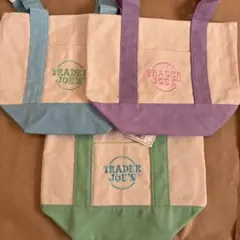 (ぽてち様専用)TRADER JOE'S カラフルトートバッグ3点セット