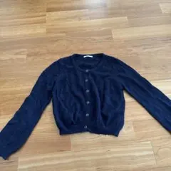 レディース トップス カーディガン ニット ネイビー 紺色 秋 冬 セーター