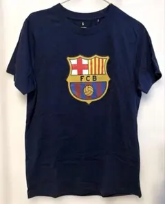 美術館グッズ【12014】 Tシャツ（S）青 FCバルセロナ75周年（ミロ