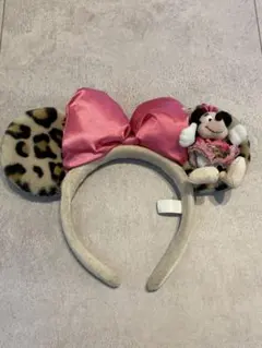 ミニーマウス ヒョウ柄カチューシャ