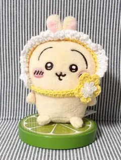 ちいかわ おすわりぬいぐるみ用 もこもこうさぎさんボンネット (ピンク