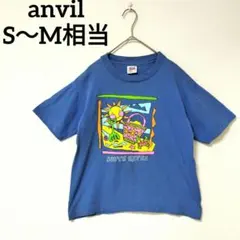 90s USA製 anvil アートTシャツ YOUTH L レディースSM相当のサムネイル
