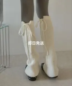 ルーズリボンレッグウォーマー/Loose Ribbon Leg Warmers