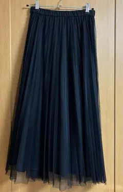 【green label relaxing】チュール ロングスカート プリーツ