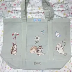 新品 ユキエモン yukiemonぺたぺたトートバッグ キャンバスfortune
