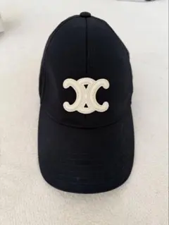 —*—様 CELINE 黒 ベースボールキャップ 美品 セリーヌ CELINE CELINE ベースボールキャップ AA06FD038