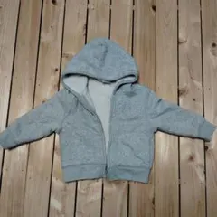 美品✨GAP　 裏起毛 　フード付きパーカー 　グレー　子供用　キッズ