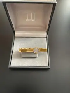 ダンヒル ネクタイピン ゴールド×シルバー ネジモチーフ 箱付き