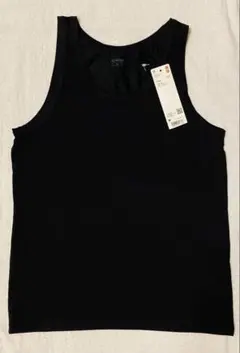 新品未使用タグ付き♡ユニクロ　エアリズムコットンタンクトップ　ブラック　M