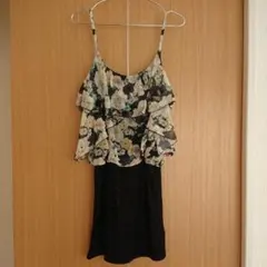 新品タグ付★リップサービス★シフォン×レースコンビワンピース ホワイト/M 送込