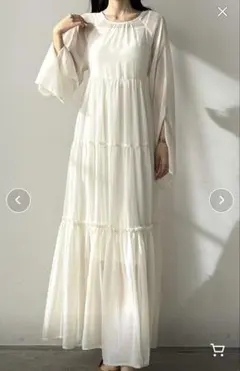 シアーティアードワンピース