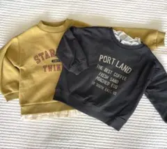 IKKA 女の子 キッズ 長袖 トレーナー 裏起毛 カットソー 100cm 秋冬