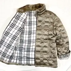 極美品✨クリーニング済 バーバリーブラックレーベル ダウンジャケット ファー