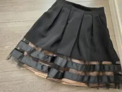 feroux プリーツスカート ブラック チュールレイヤードのサムネイル