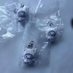 サンリオめじるしアクセサリー　ふわふわスノーチャーム　クロミ 3個セット