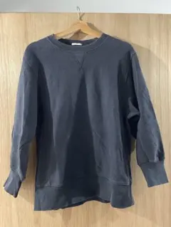 GU ブラック クルーネック トレーナー S