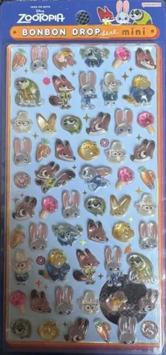 正規品　ズートピア　ミニ　ボンボンドロップシール