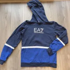 EMPORIO ARMANI EA7 ジップアップパーカー ブラック - メルカリ