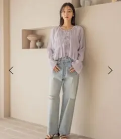 CONE/アシメデニムパンツ