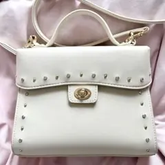 DIANA スタッズハンドバッグ ショルダーバッグ