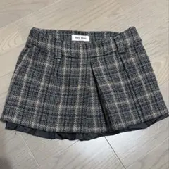 miumiu チェックミニスカート　36 美品　ミュウミュウ