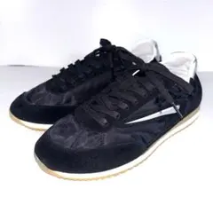 新品❣️D.A.T.E. ATHLETA NYLON スニーカー 黒 24.5cmのサムネイル