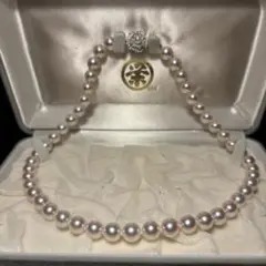 希少 超大珠 あこや真珠 本真珠 パールネックレス 花珠級8.5〜9mm