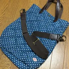 ROOTOTE ルートート　キルティング　2way トートバッグ　ネイビー