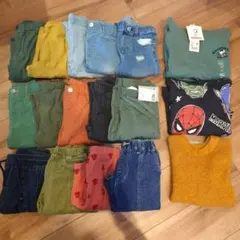 【まとめ売り　全17品】新品&古着　120.130. 男の子用　子供服