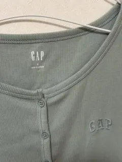 GAP リブ 半袖 カーディガン S