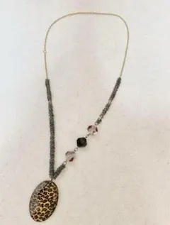 レディース ネックレス チェーン レオパード 大ぶり おしゃれ インポート