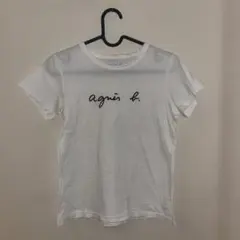 agnes b. ロゴTシャツ ホワイト 半袖