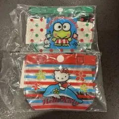 サンリオ　ハローキティ　ケロケロケロッピ　プールバック風ミニポーチ