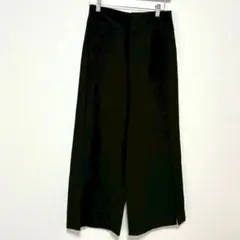 【美品】メイソングレイ　ワイドパンツ ブラック きれいめ 上品スタイル【u53】