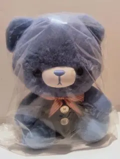 Trendy Denim Bear ぬいぐるみ ブルー 30cmのサムネイル