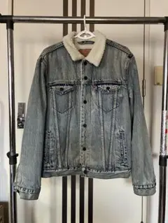 リーバイス　デニムジャケット　ボア　ライトブルー　®︎タブ　ブランクタブ